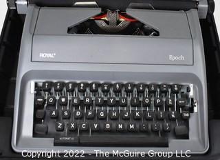 Royal Epoch Manual Portable Typewriter in Hard Case