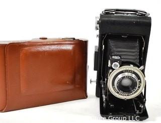 Vintage Kodak Anaston Folding Camera Flash Dakon Shutter 105mm with Case