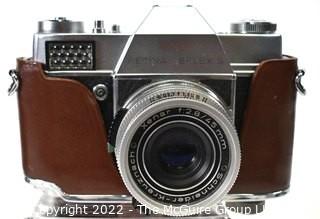 Vintage Kodak Retina Reflex S  Camera with Schneider Kreuznach Lens and Case. 