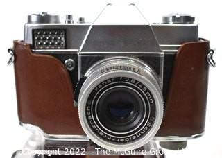 Vintage Kodak Retina Reflex S  Camera with Schneider Kreuznach Lens and Case. 