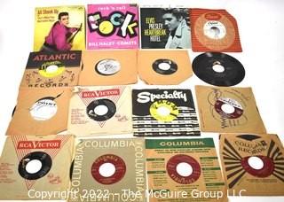 Collection #3: 16 Vintage 1950-60's POP 45RPM Vinyl Records with factory and photo sleeves