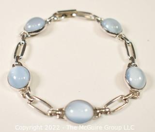 Birks Sterling Silver with Moonstone Bracelet. 