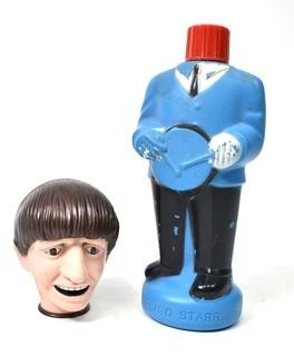 Vintage 1965 Nems Enterprises Colgate - Palmolive Soaky Bubble Bath Bottle Shaped as Ringo Starr of The Beatles 