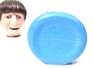 Vintage 1965 Nems Enterprises Colgate - Palmolive Soaky Bubble Bath Bottle Shaped as Ringo Starr of The Beatles 