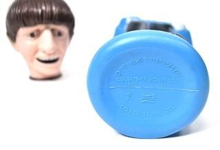 Vintage 1965 Nems Enterprises Colgate - Palmolive Soaky Bubble Bath Bottle Shaped as Ringo Starr of The Beatles 