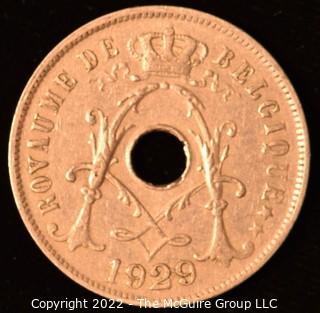 Coin: 1929 Belgie 25 Ces