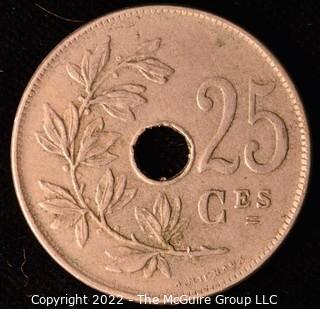 Coin: 1920 Belgique Coin 25 Ces