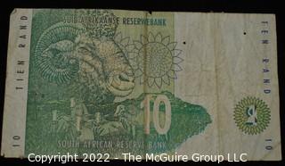 South African 10 Rand Bank Note