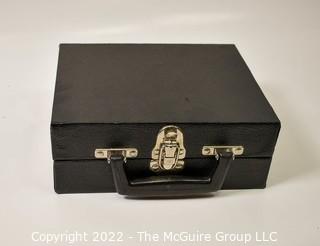 Carolina Custom Case Co. Pocket Watch Storage Carry Case, Holds 12 Watches. Needs new foam inserts. Measures 9.5W x 8D x 3.75"T