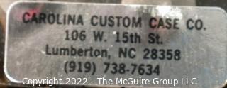 Carolina Custom Case Co. Pocket Watch Storage Carry Case, Holds 12 Watches. Needs new foam inserts. Measures 9.5W x 8D x 3.75"T