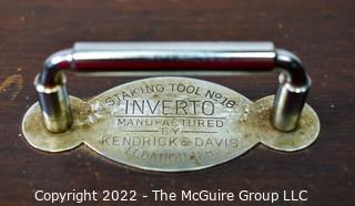 Pristine "Inverto" Staking Tool No. 18.  Manufactured by Kendrick and David, Lebanon, New Hampshire. Box measures 9W x 7D x 7.5"T