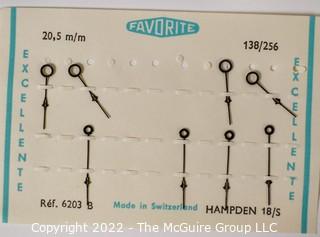 NOS Swiss Favorite and Augusta Watch Hands