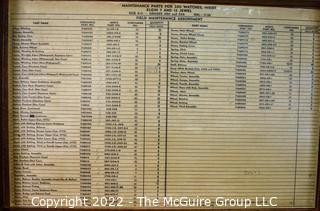 Field Maintenance Parts Assortment Box for Elgin Watches with indexed containers. Measures 15 x 10 x 3.75"T