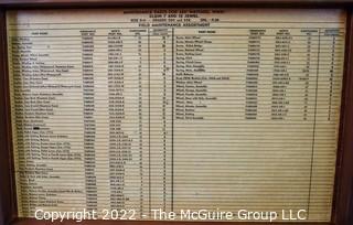 Field Maintenance Parts Assortment Box for Elgin Watches. Indexed Containers. Measures 15 x 10 x 3.75"T