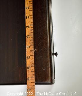 Vintage Single Drawer "V.T.F. Round Watch Glass" Case with Wooden Dividers. Measures 20W x 12D x 3"T 