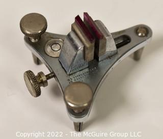 Watchmakers Poising Tool. Legs are adjustable so that tool can be leveled. Watch Craft.  Manufactured by C & E Marshall Co. 