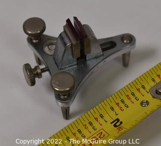 Watchmakers Poising Tool. Legs are adjustable so that tool can be leveled. Watch Craft.  Manufactured by C & E Marshall Co. 