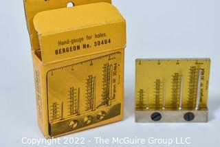 Bergeon #30464. Hand Gauge for watch plate holes