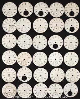 Assortment of 30 Enamel Watch Dials 