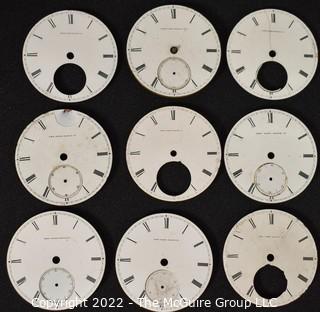 Assortment of 30 Enamel Watch Dials 