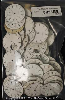 Assortment of 30 Enamel Watch Dials 