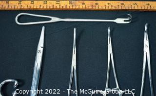 Collection including Stainless Steel Hemostats and Surgical Tools  