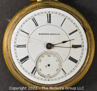 Size 18 - Hampden Watch Co. - Serial# 318909 - Open Gilt Case

