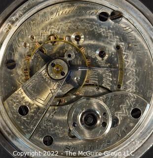 Size - Hampden Watch Co. - Tabert Chapman, Holyoke, MA - Serial# 305009 - Adjusted - Regulator on Plate - Open Coin Silver Case