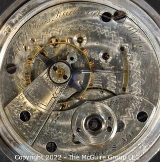 Size - Hampden Watch Co. - Tabert Chapman, Holyoke, MA - Serial# 305009 - Adjusted - Regulator on Plate - Open Coin Silver Case