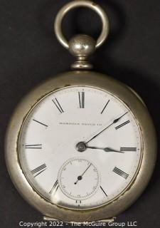 Size 18 - Hampden Watch Co. - Springfield, MA - Serial# 84048 - 11J - Open Silverine Keywind Case
