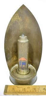 Vintage 1939 New York Worlds Fair Souvenir Brass Battery Operated Light Lantern. 