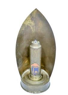 Vintage 1939 New York Worlds Fair Souvenir Brass Battery Operated Light Lantern. 