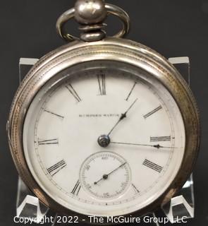 Size 18 - Hampden Watch Co. - Lake Shore Watch Co, Fredonia, NY - Serial# 63167 - 
Open Coin Silver Case 