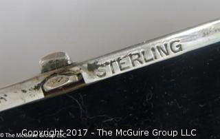 Sterling eyeglass case; 3 1/2" long; 50g - #1184 