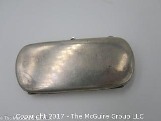 Sterling eyeglass case; 3 1/2" long; 50g - #1184 