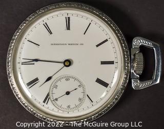 Size 18 - Hampden Watch Co. - State St., Springfield, MA - Serial# 90436 - Hunting - Screw Type Case 
