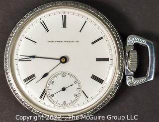 Size 18 - Hampden Watch Co. - State St., Springfield, MA - Serial# 90436 - Hunting - Screw Type Case 
