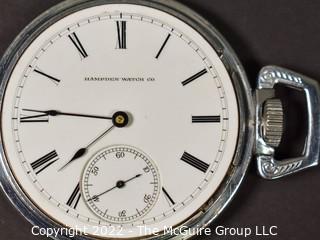 Size 18 - Hampden Watch Co. - State St., Springfield, MA - Serial# 90436 - Hunting - Screw Type Case 
