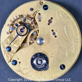 Size 18 - New York Watch Co - John L. King, Springfield, MA - Serial# 5403 - 3/4 Plate -  17J  Adjusted for Temperature - 