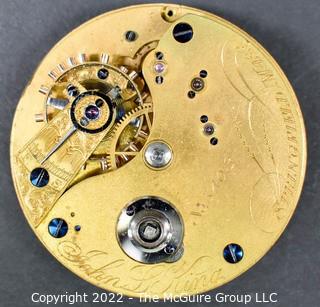 Size 18 - New York Watch Co - John L. King, Springfield, MA - Serial# 5403 - 3/4 Plate -  17J  Adjusted for Temperature - 