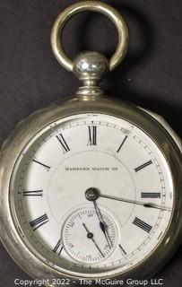 Size 18 - Hampden Watch Co. - Lafayette, Springfield, MA - Serial# 137622 - 15J - Open Silverine Case