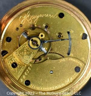 Size 18 - Hampden Watch Co. - Hayward, Springfield, MA - Serial# 246137 - 11J - Hunting Gilt Case 