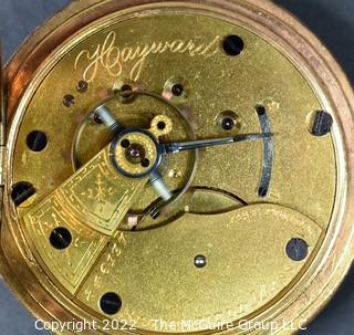 Size 18 - Hampden Watch Co. - Hayward, Springfield, MA - Serial# 246137 - 11J - Hunting Gilt Case 