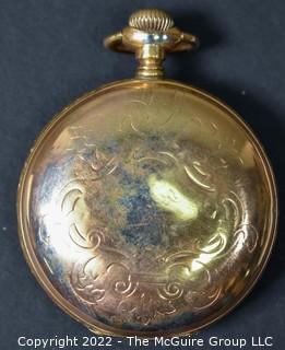 Size 18 - Hampden Watch Co. - Hayward, Springfield, MA - Serial# 246137 - 11J - Hunting Gilt Case 