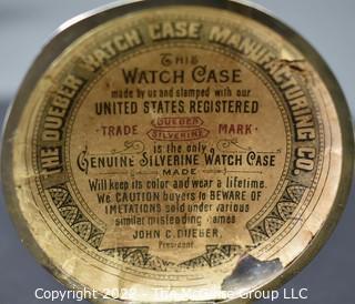 Size 18 - Hampden Watch Co. - Railman, Springfield, MA - Serial# 230511 - Hunting Silverine Case