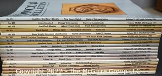 Collection of NAWCC (National Association of Watch and Clock Collectors) Magazines 