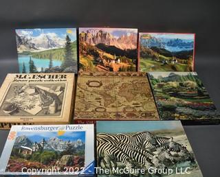 Group of Vintage Jigsaw Puzzles.