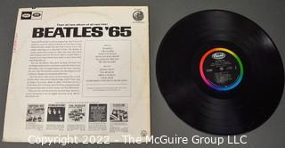 Vintage "The Beatles '65" LP Vinyl Record Album.