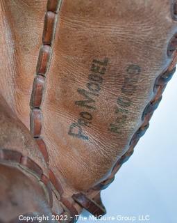 Group of Vintage Leather Baseball Gloves 