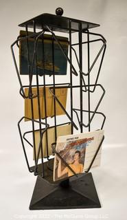 Countertop Revolving Greeting Card or Postcard Display Rack, 18" tall.